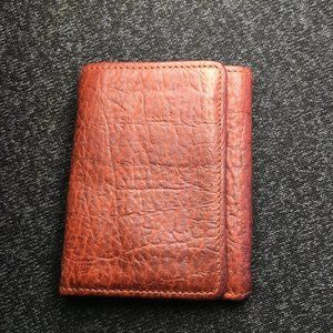 Duluth Trading Co. Bison Leather Tri Fold Wallet - Loam (Brown)